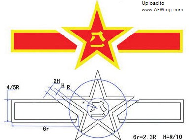 GJB901A-1997 解放军机徽标准图样